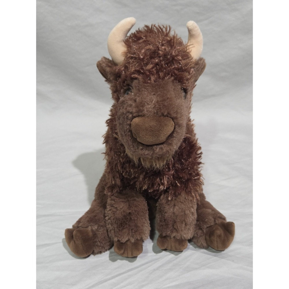 Douglas Buffie Bison Plush‎ Kids 12in Brown Realistic Buffalo Cuddle Toy